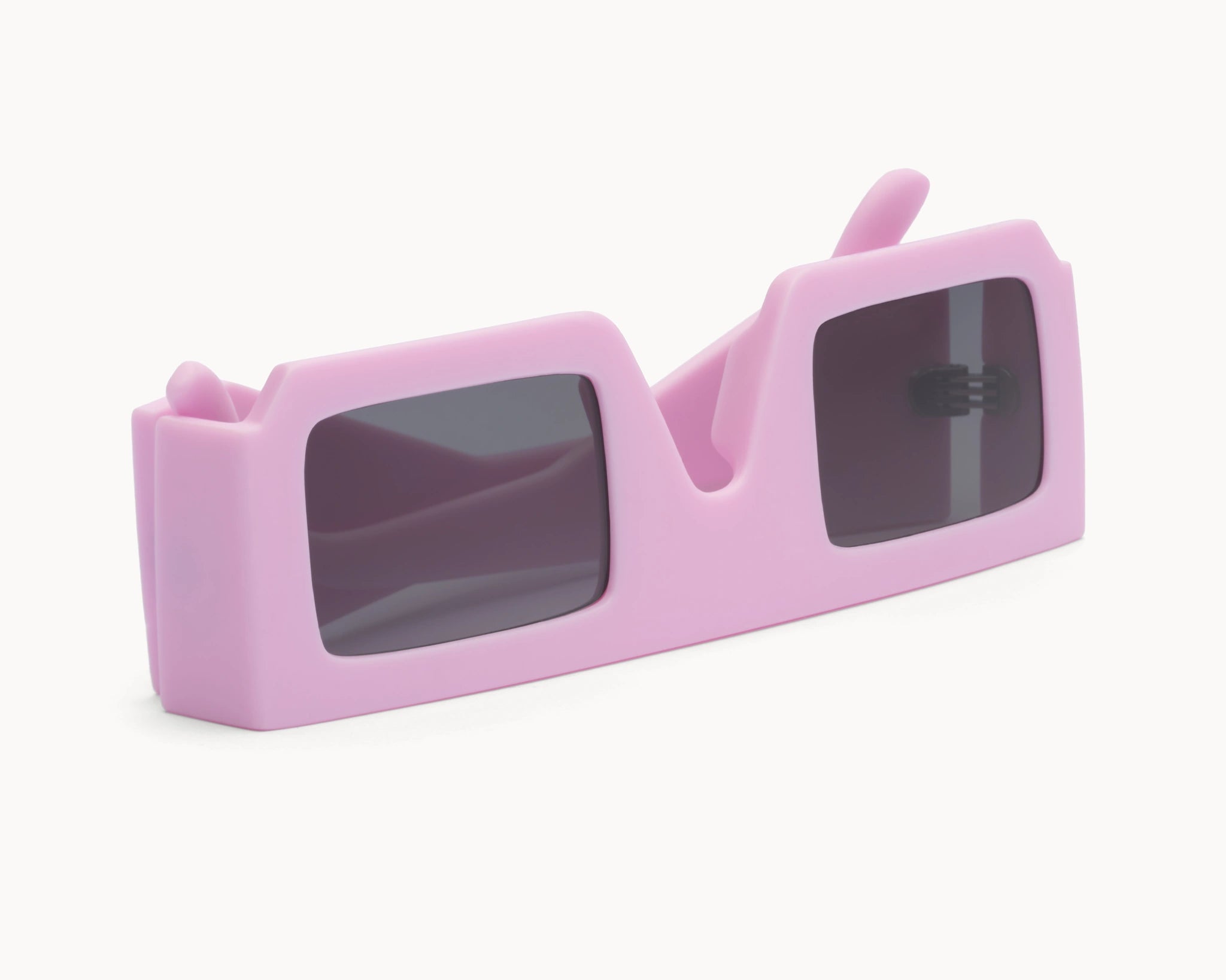 3D Nordic - rosa retro oversized solbriller fra VIDAR EYEWEAR inspirert av den ikoniske 3D-IMAX - laget av bærekraftige materialer - ovenfra.