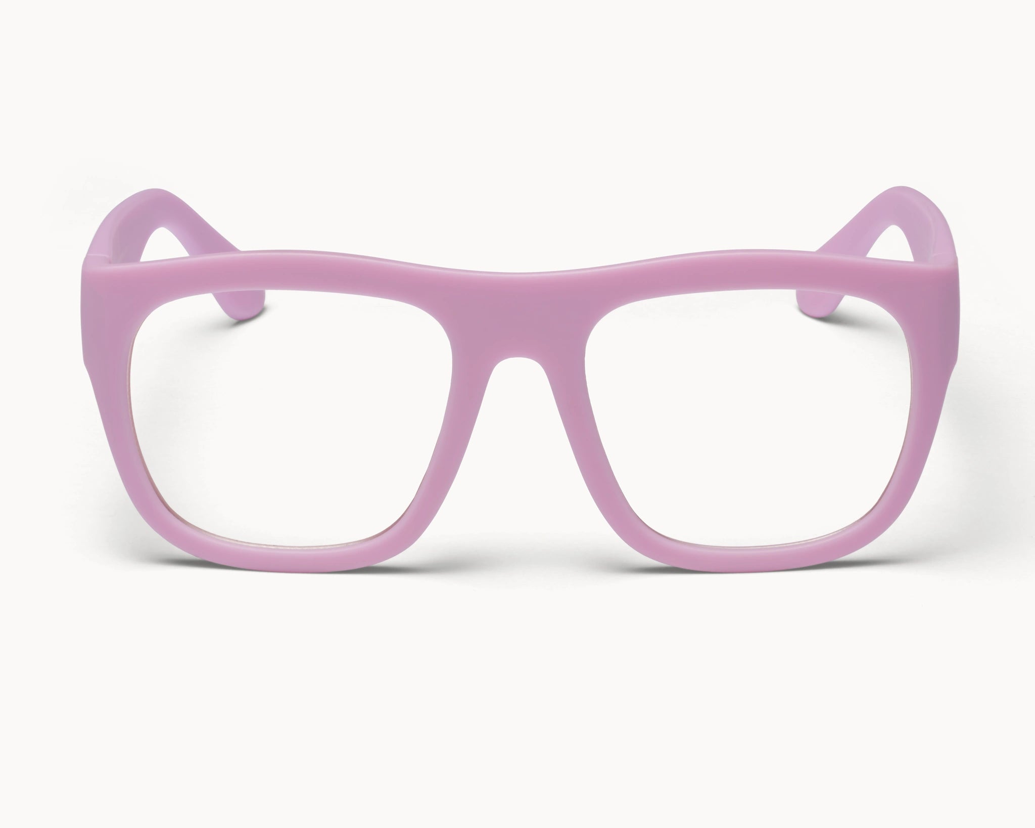 Nachhaltige Classic Ample oversized rosa Brille von VIDAR EYEWEAR mit klaren Gläsern