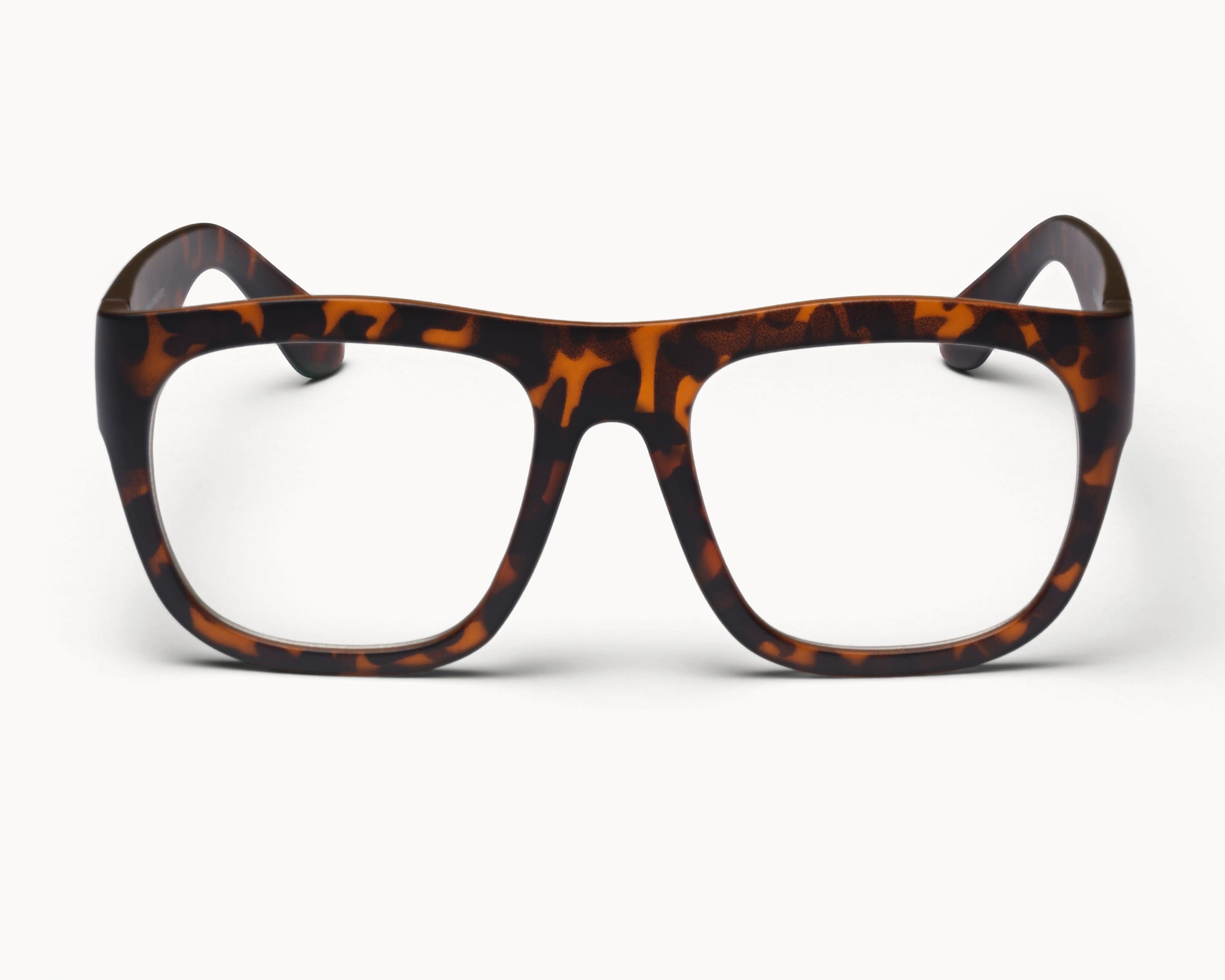 Nachhaltige Classic Ample oversized Schildpatt Brille von VIDAR EYEWEAR mit klaren Gläsern