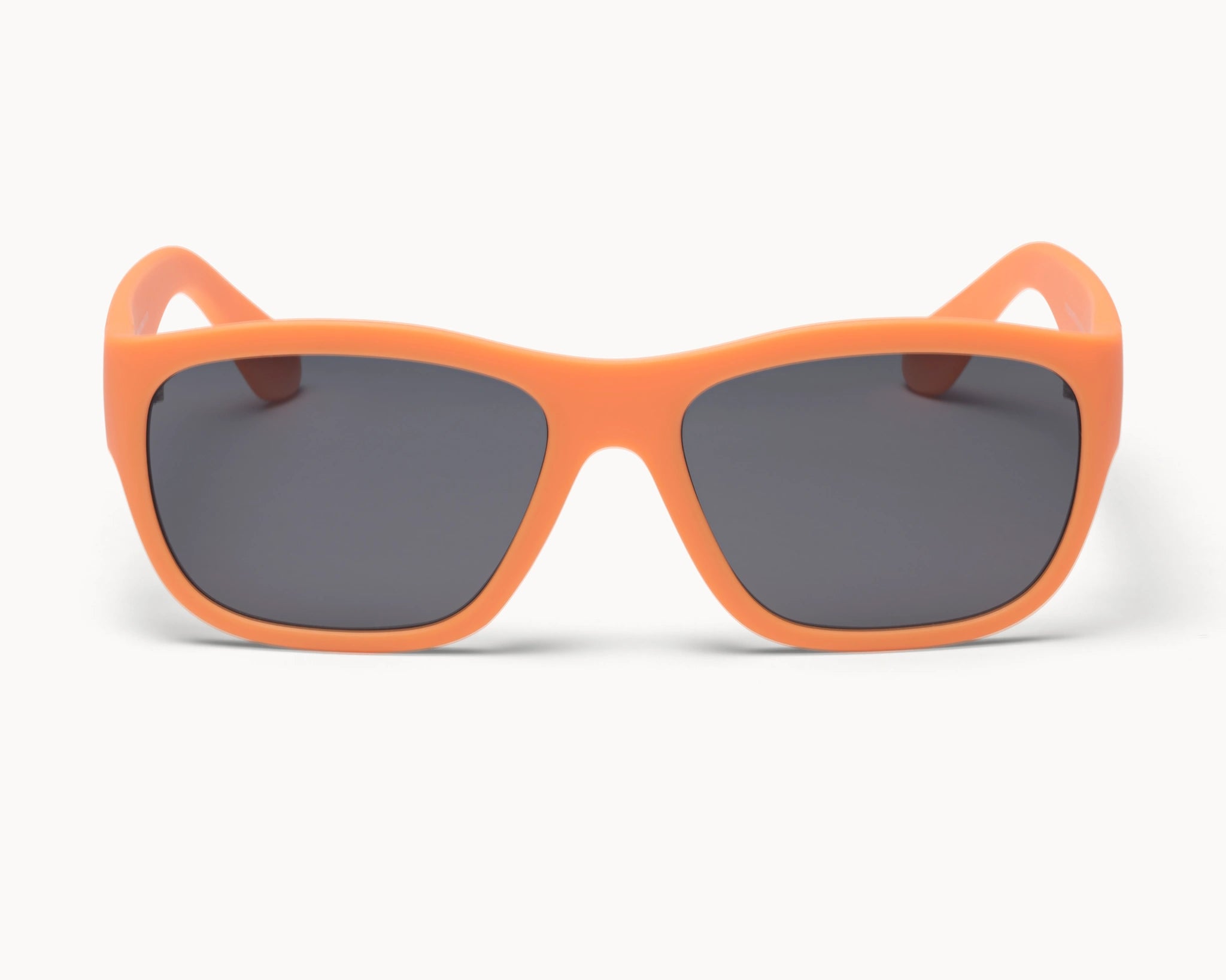 Anspruchsvolle und nachhaltige Classic Petit Sonnenbrille von VIDAR EYEWEAR in Orangen mit grauen Gläsern
