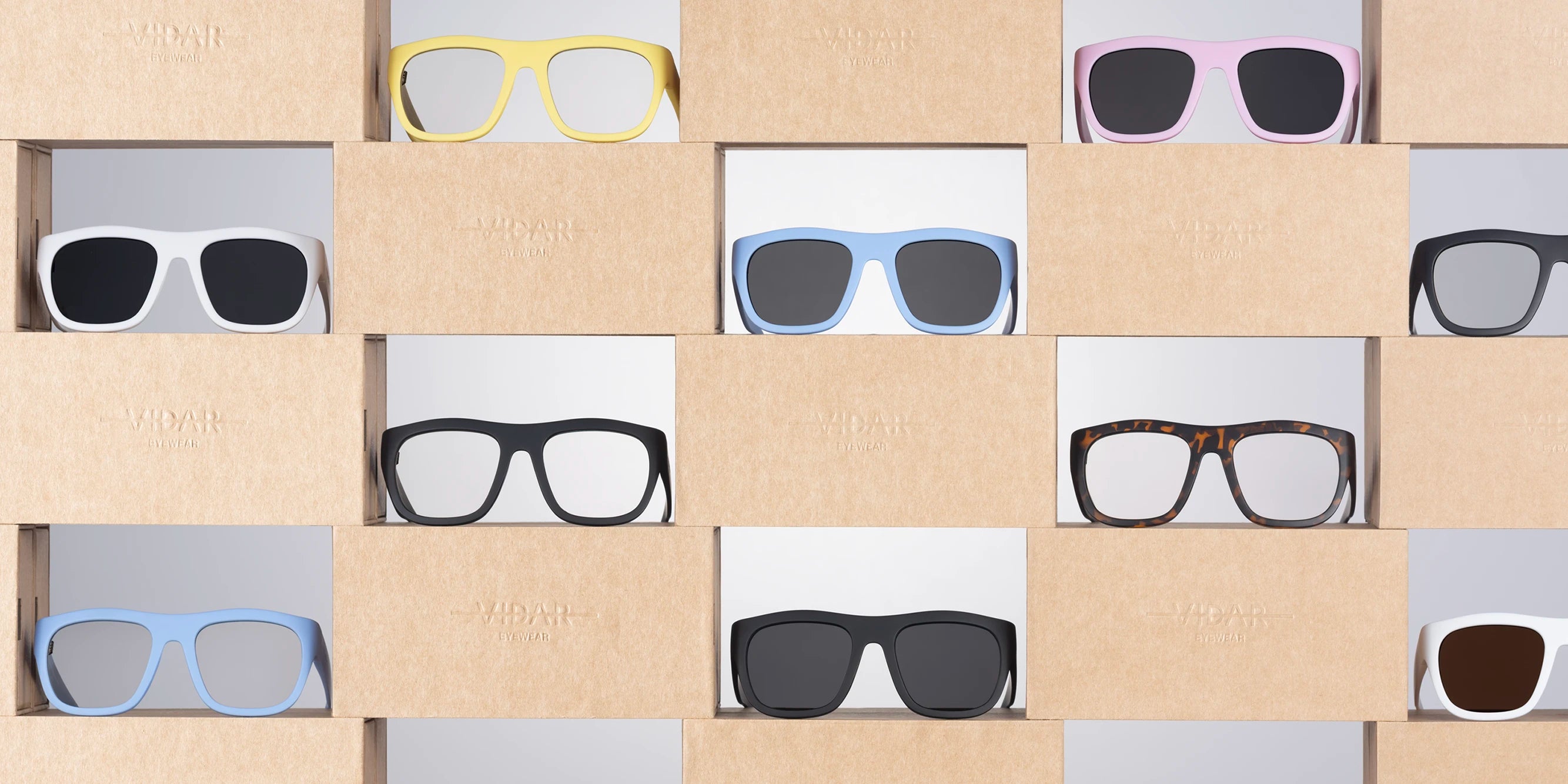  oversized eyewear frames designed in Norway by VIDAR EYEWEAR.