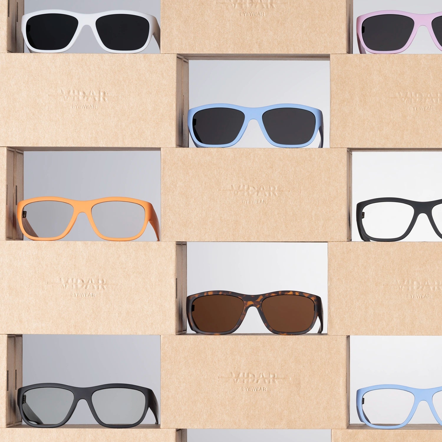  100% recycled eyewear designed in Norway by VIDAR EYEWEAR.