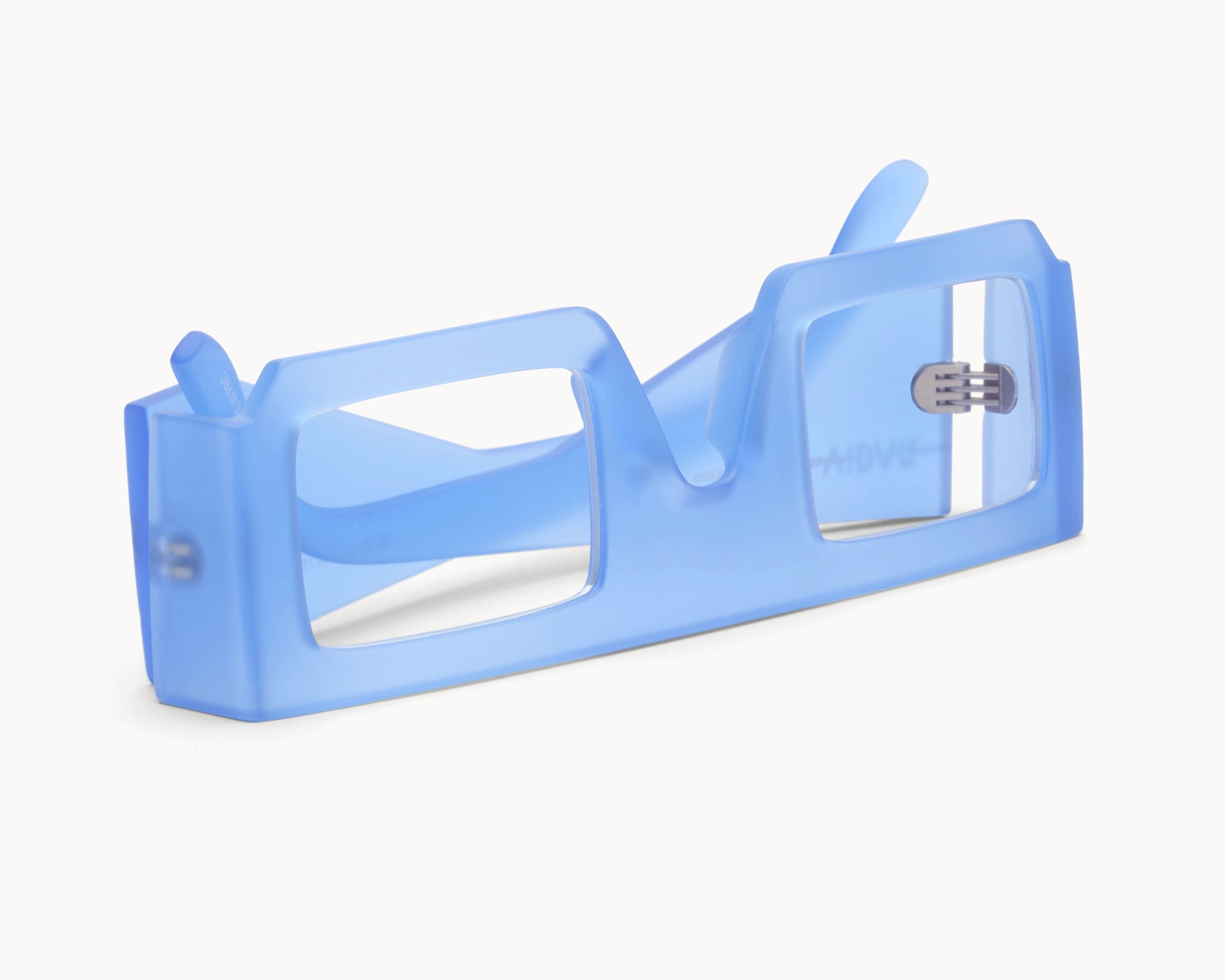 3D Nordic - blå retro oversized briller med styrke fra VIDAR EYEWEAR inspirert av den ikoniske 3D-IMAX - laget av bærekraftige materialer - ovenfra.