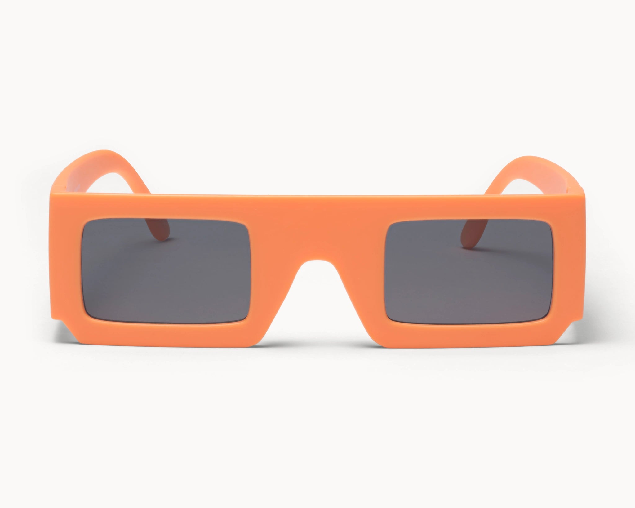 3D Nordic - oransje retro oversized solbriller fra VIDAR EYEWEAR inspirert av ikoniske 3D-IMAX i bærekraftige materialer - sett forfra.