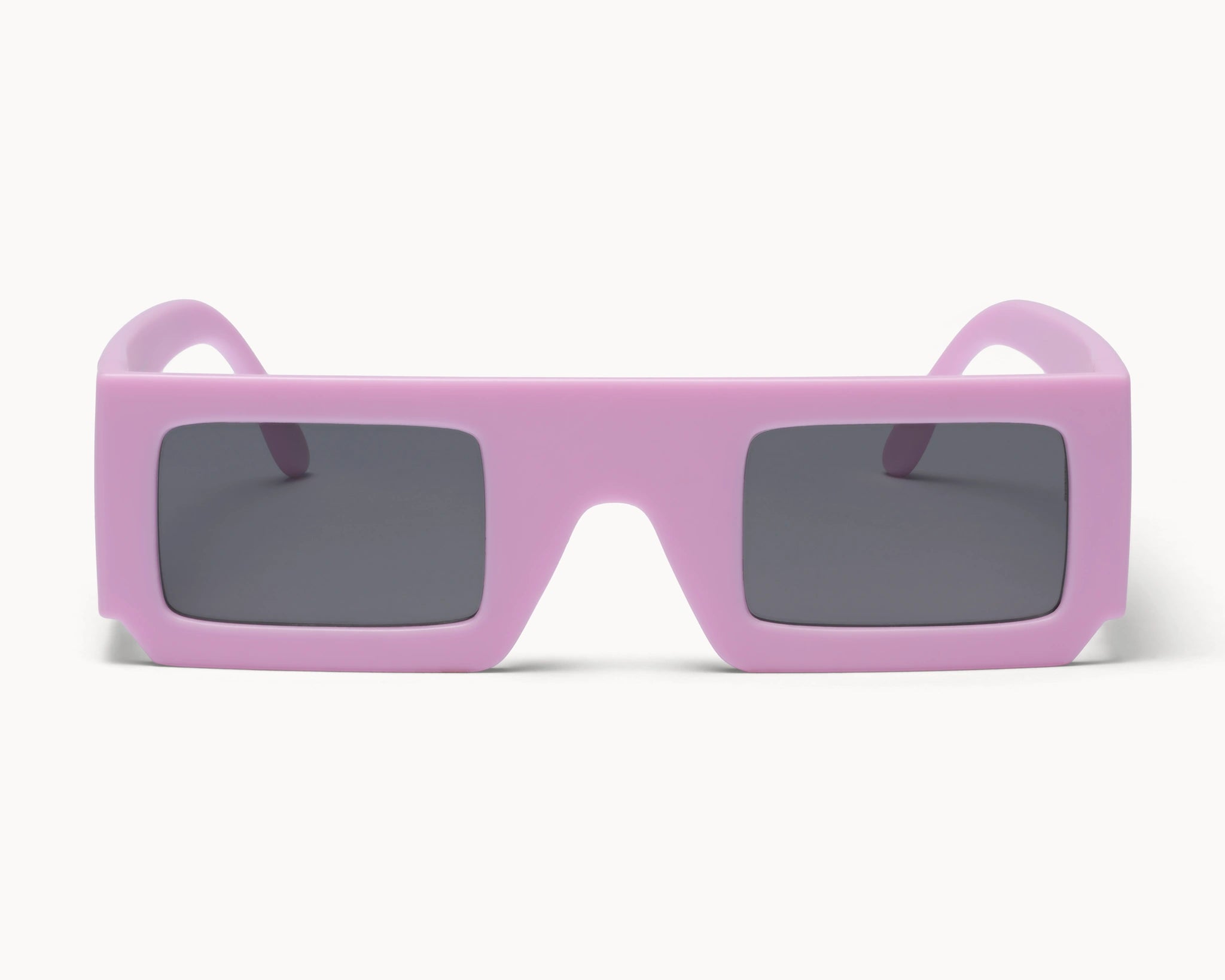 3D Nordic - rosa retro oversized solbriller fra VIDAR EYEWEAR inspirert av ikoniske 3D-IMAX i bærekraftige materialer - sett forfra.