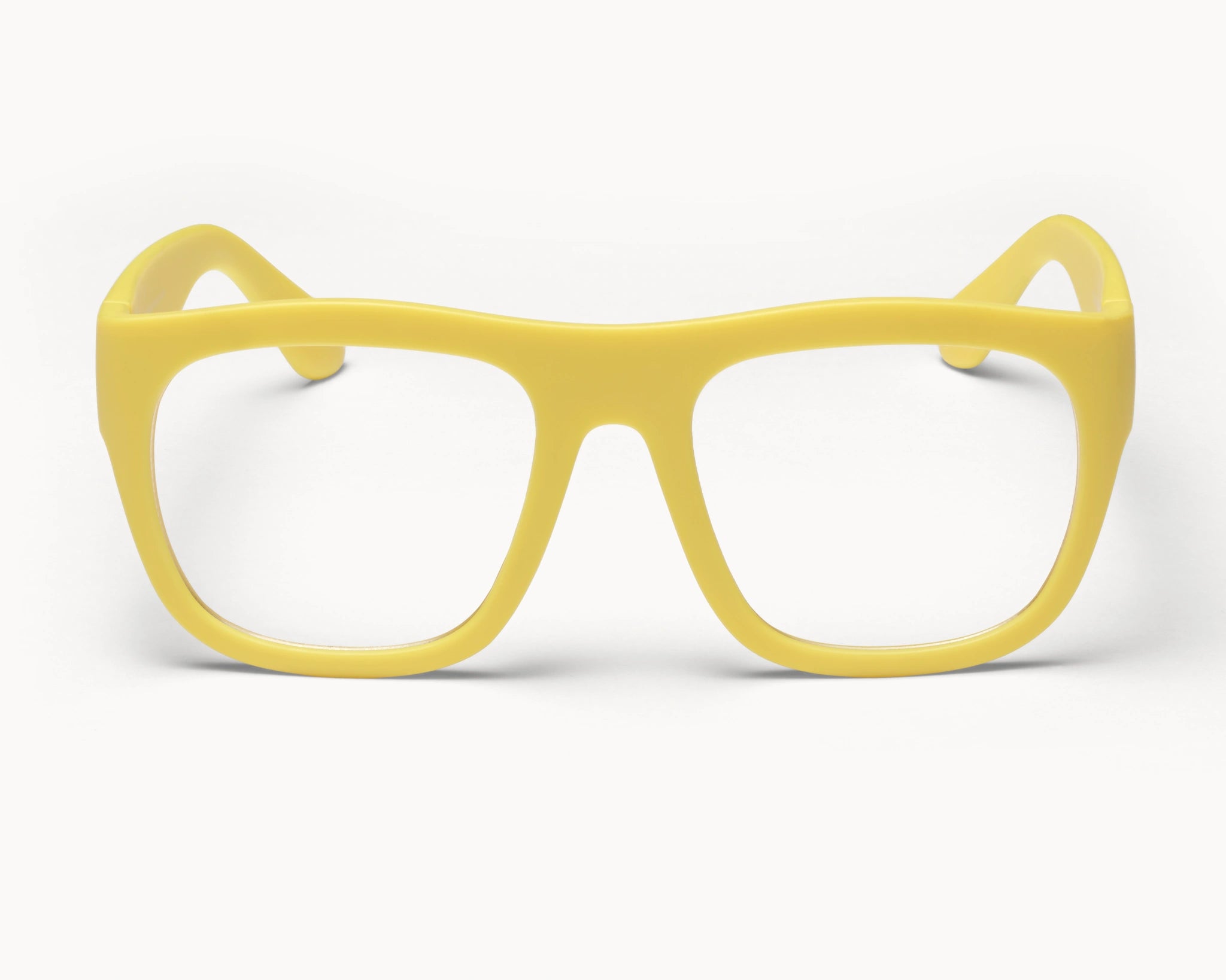 Bærekraftige Classic Ample oversized gule briller fra VIDAR EYEWEAR med klare glass