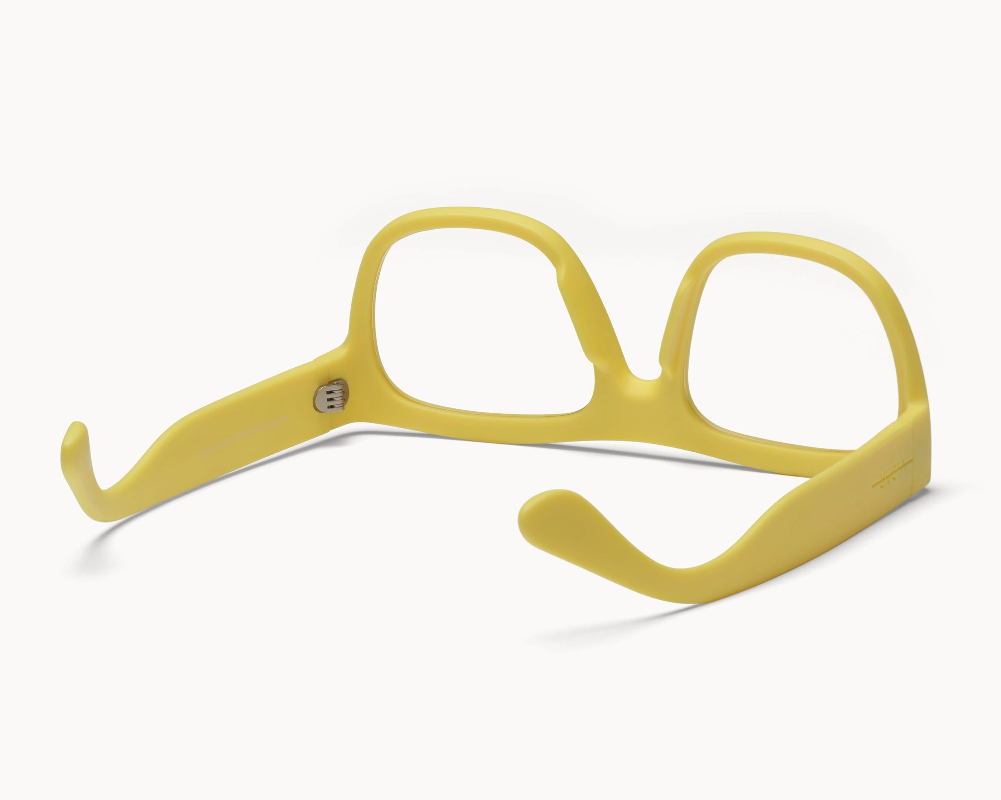 Bærekraftige Classic Ample oversized gule briller fra VIDAR EYEWEAR med klare glass