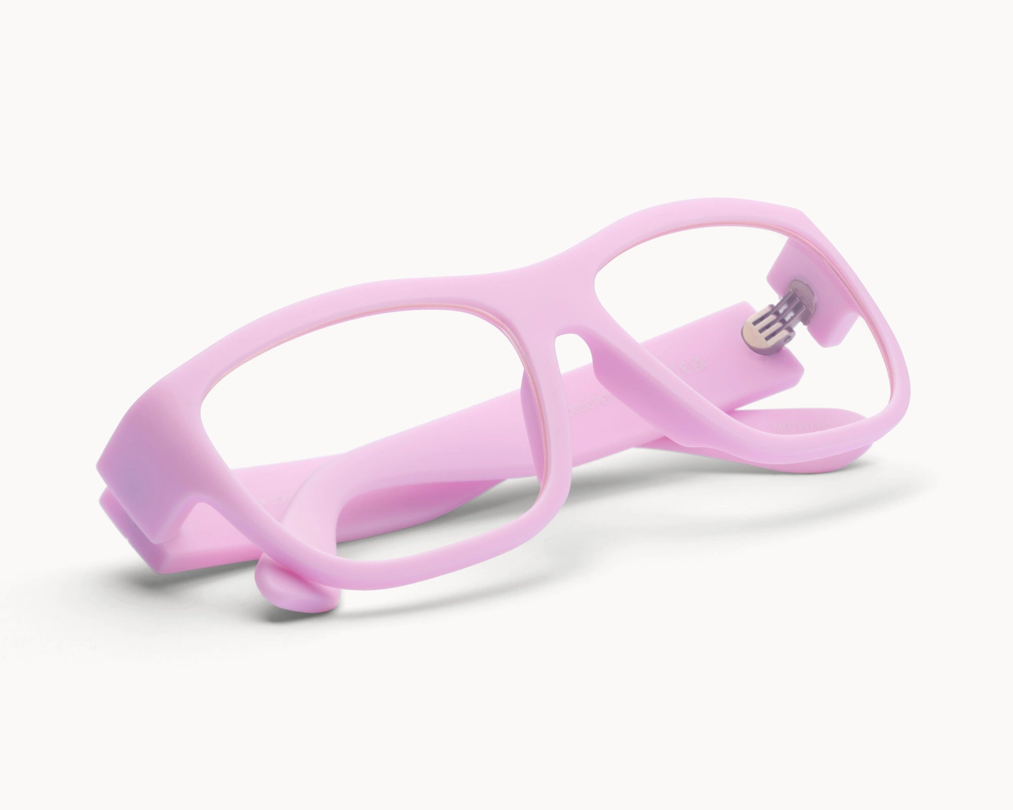 VIDAR EYEWEARs sofistikerte og bærekraftige Classic Petit briller i rosa med klare glass