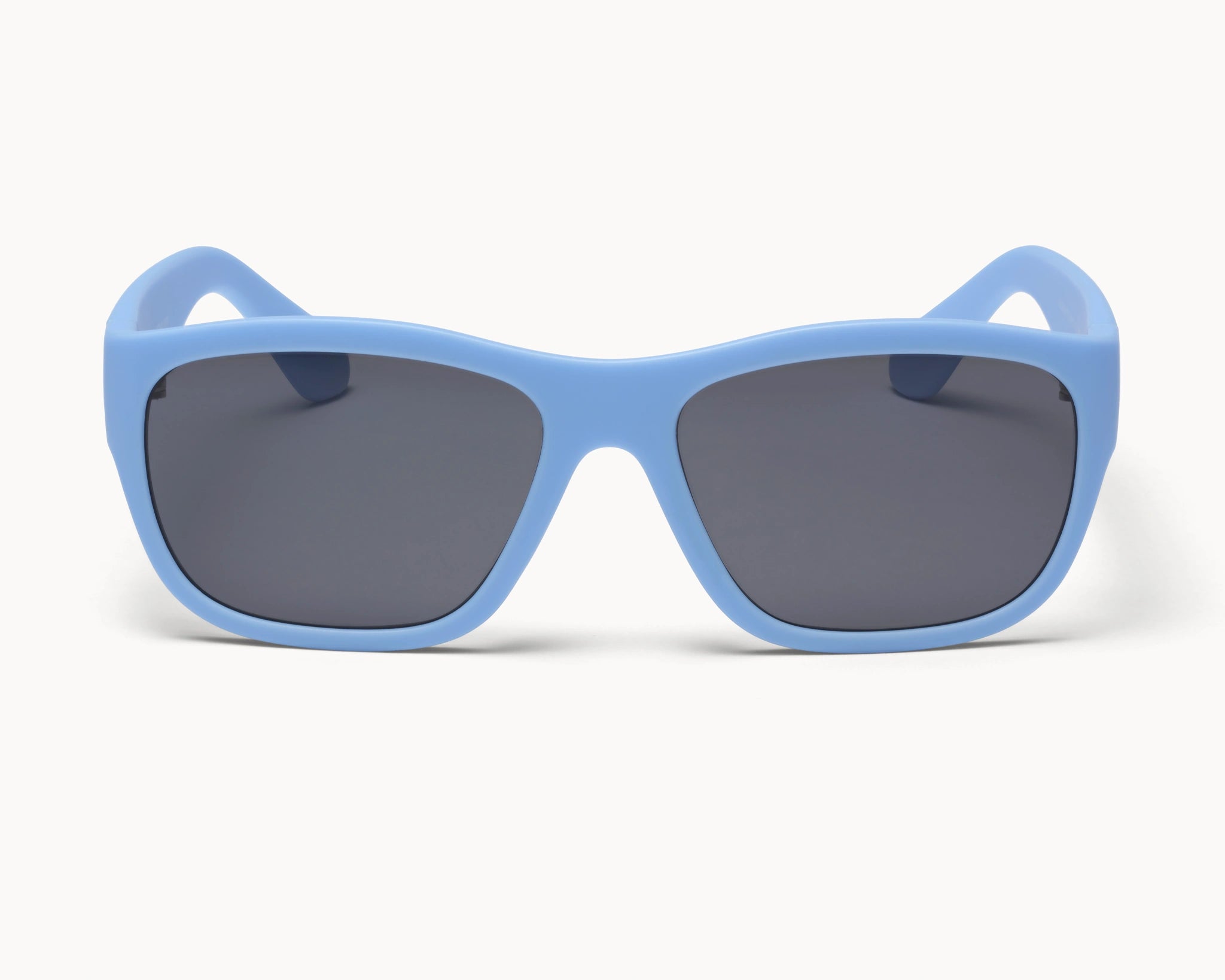 VIDAR EYEWEARs sofistikerte og bærekraftige Classic Petit solbriller i blå med grå glass